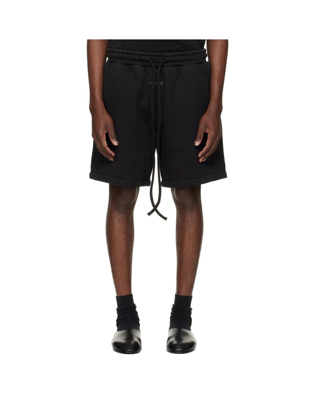 Fear Of God Black Vacation Sweat Shorts for men
