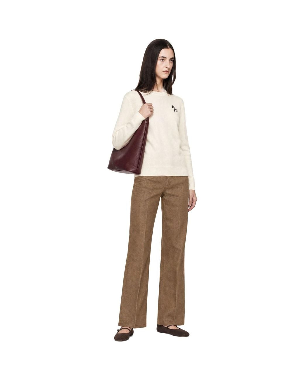 A.P.C. White Off- Sonia Sweater