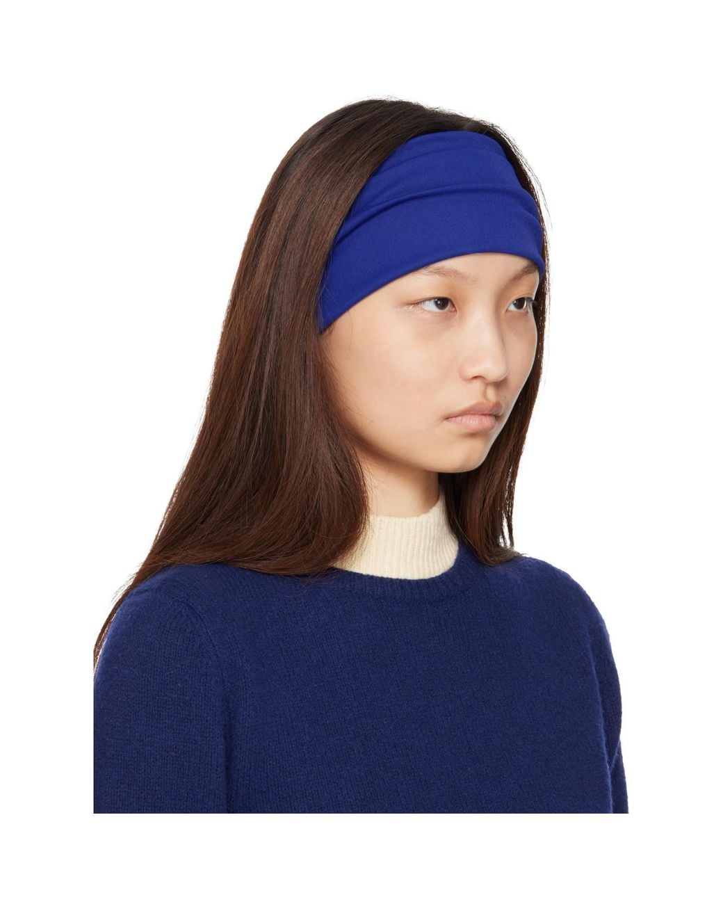 Lanvin Blue Grosgrain Headband