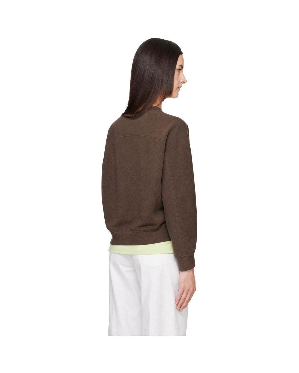 Maison Kitsuné Brown Baby Fox Open Pocket Sweatshirt