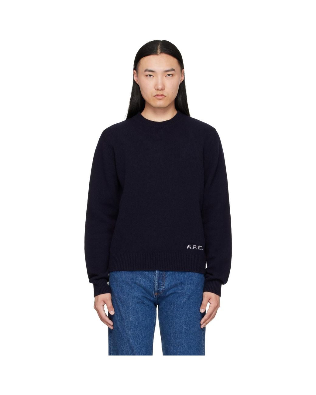 A.P.C. Blue Edmond Sweater for men
