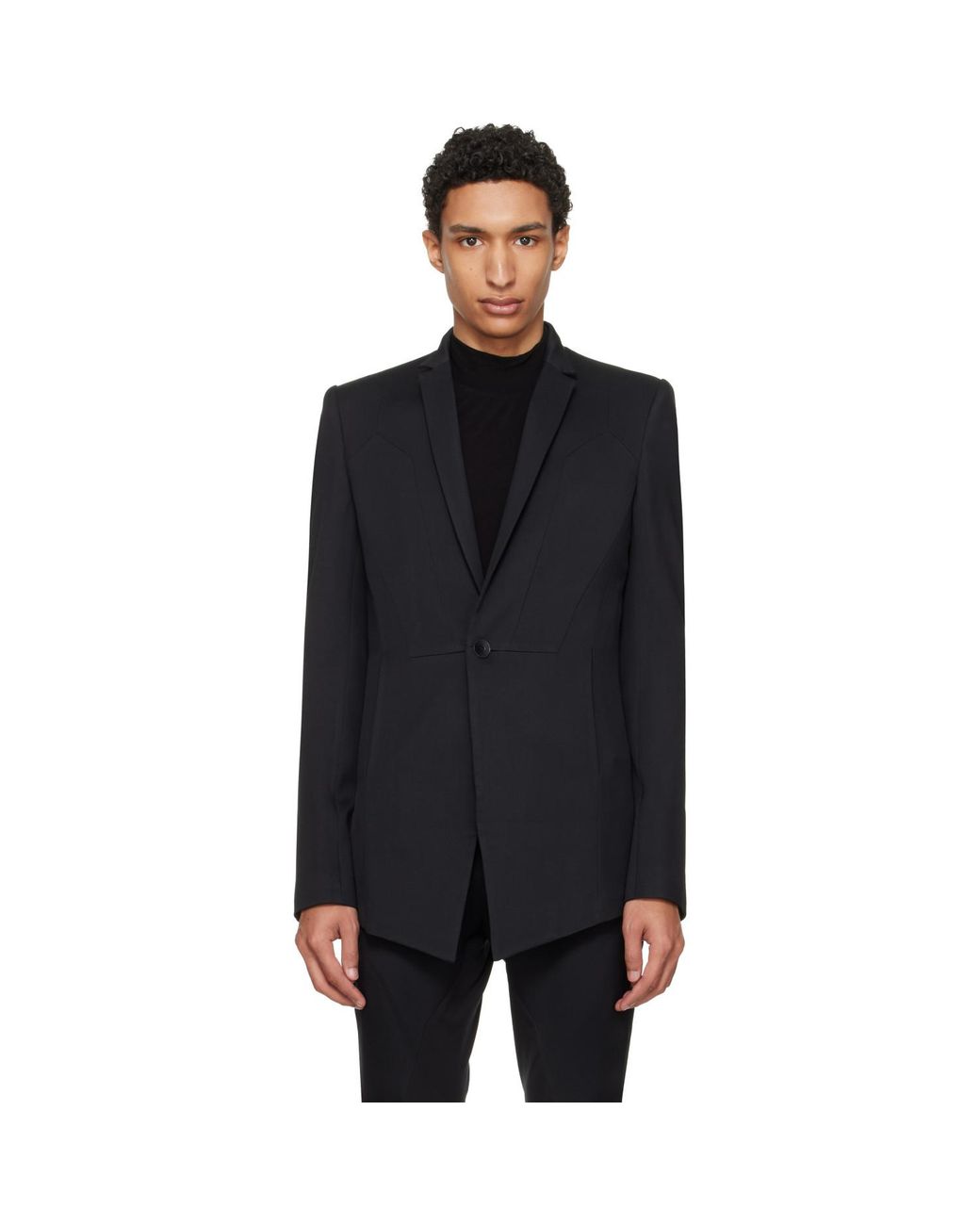 Julius Black Prism Tailored Blazer for men