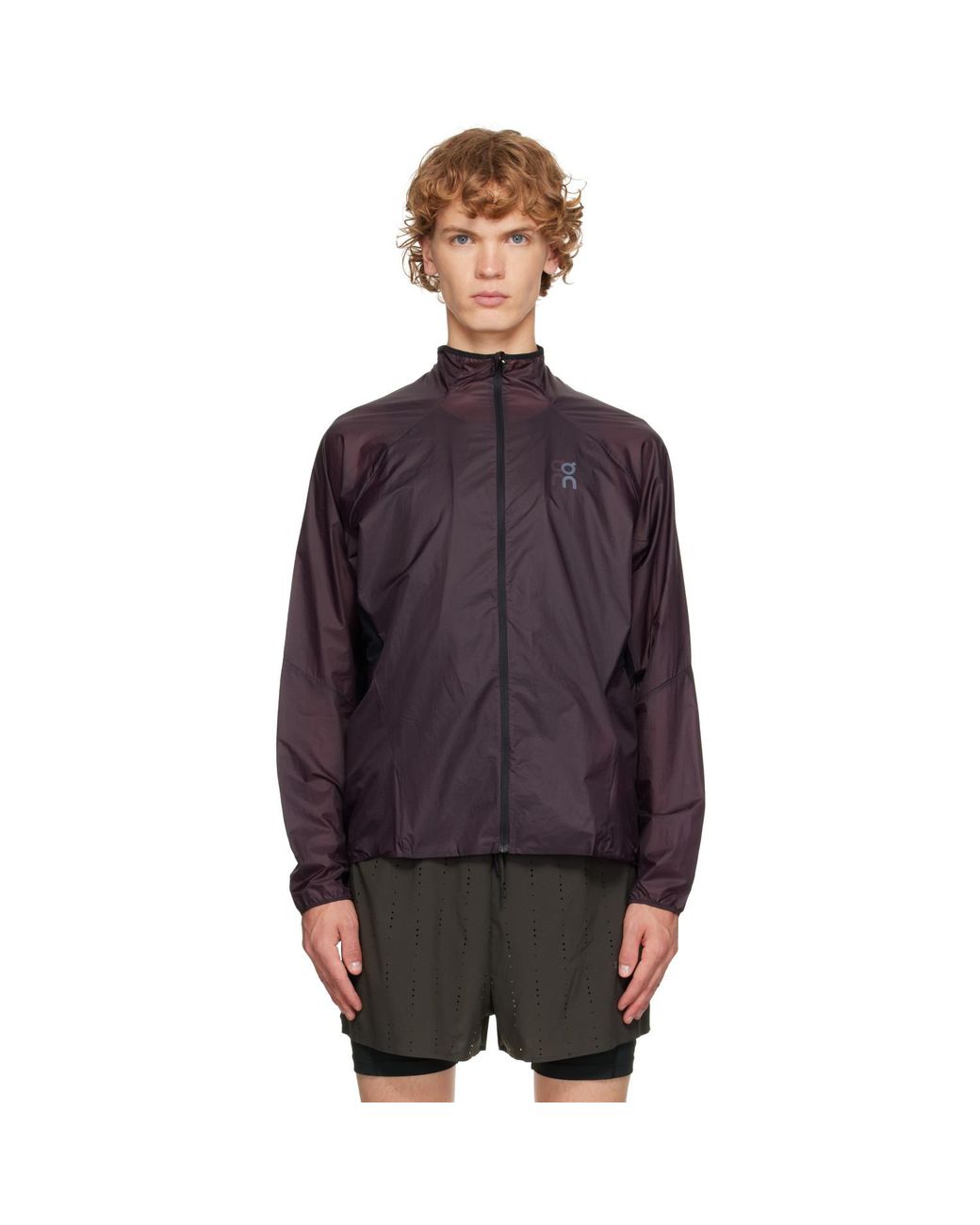 On Shoes Purple Zero Running Jacket for men