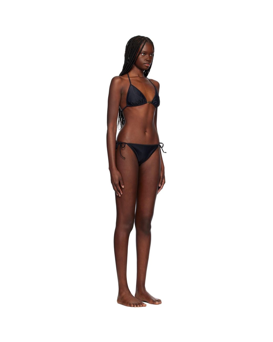 Maison Kitsuné Black Baby Fox Bikini