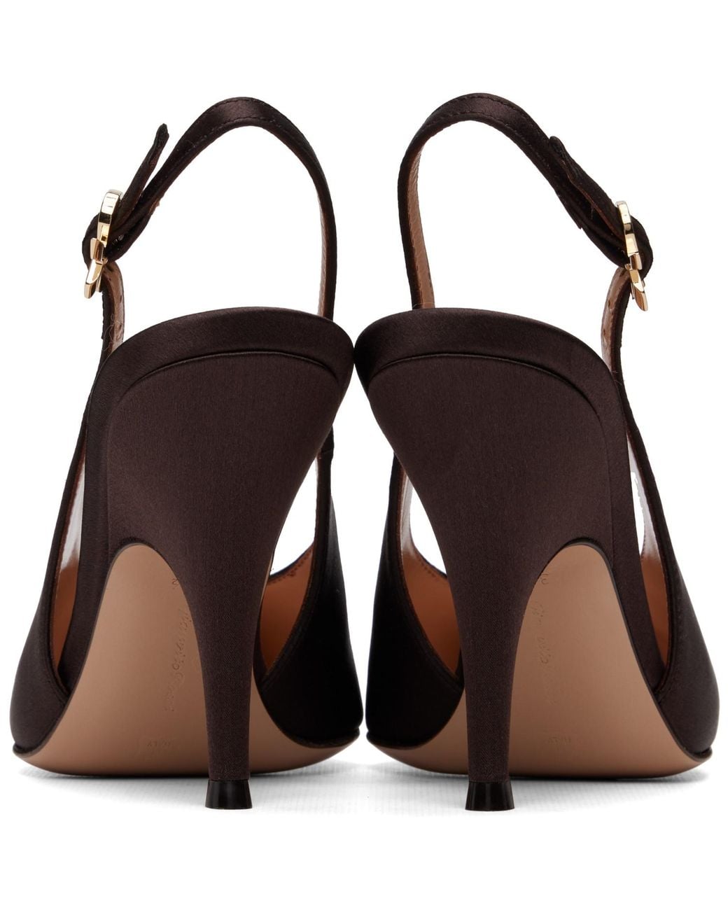 Gianvito Rossi Brown Sofia Sling Heels