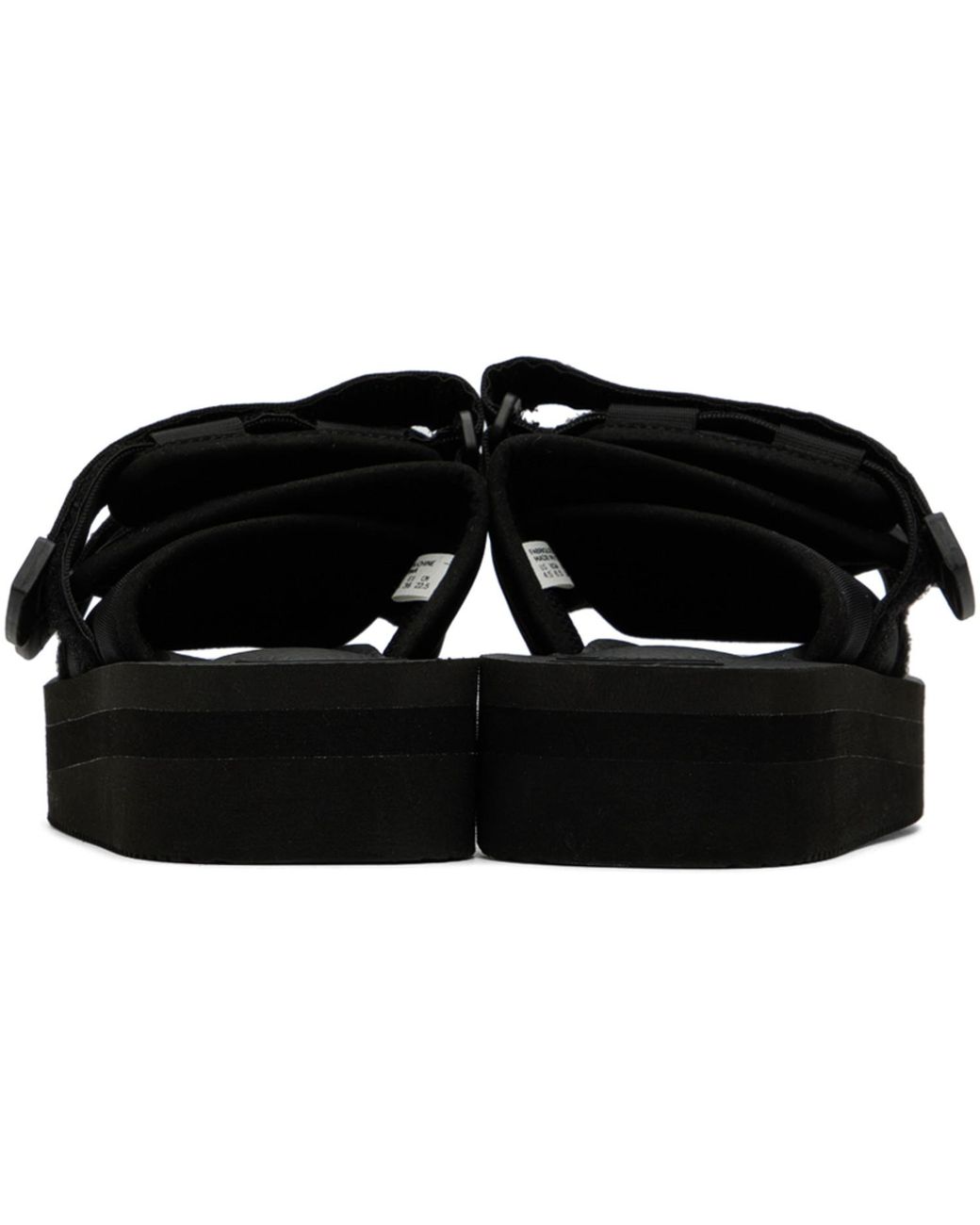 Suicoke Black Moto-Vpo Sandals for men
