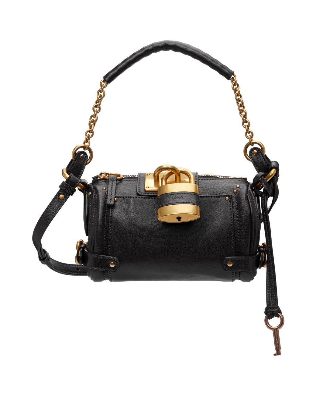 Chloé Black Small Paddington Chain Bag