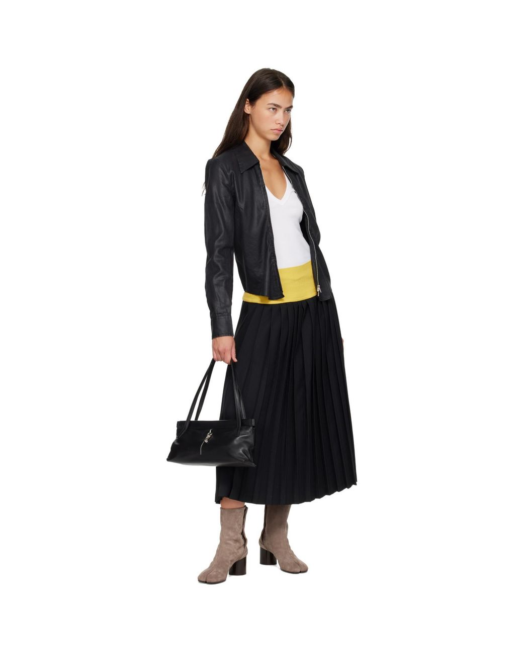 Justine Clenquet Black Flor Bag