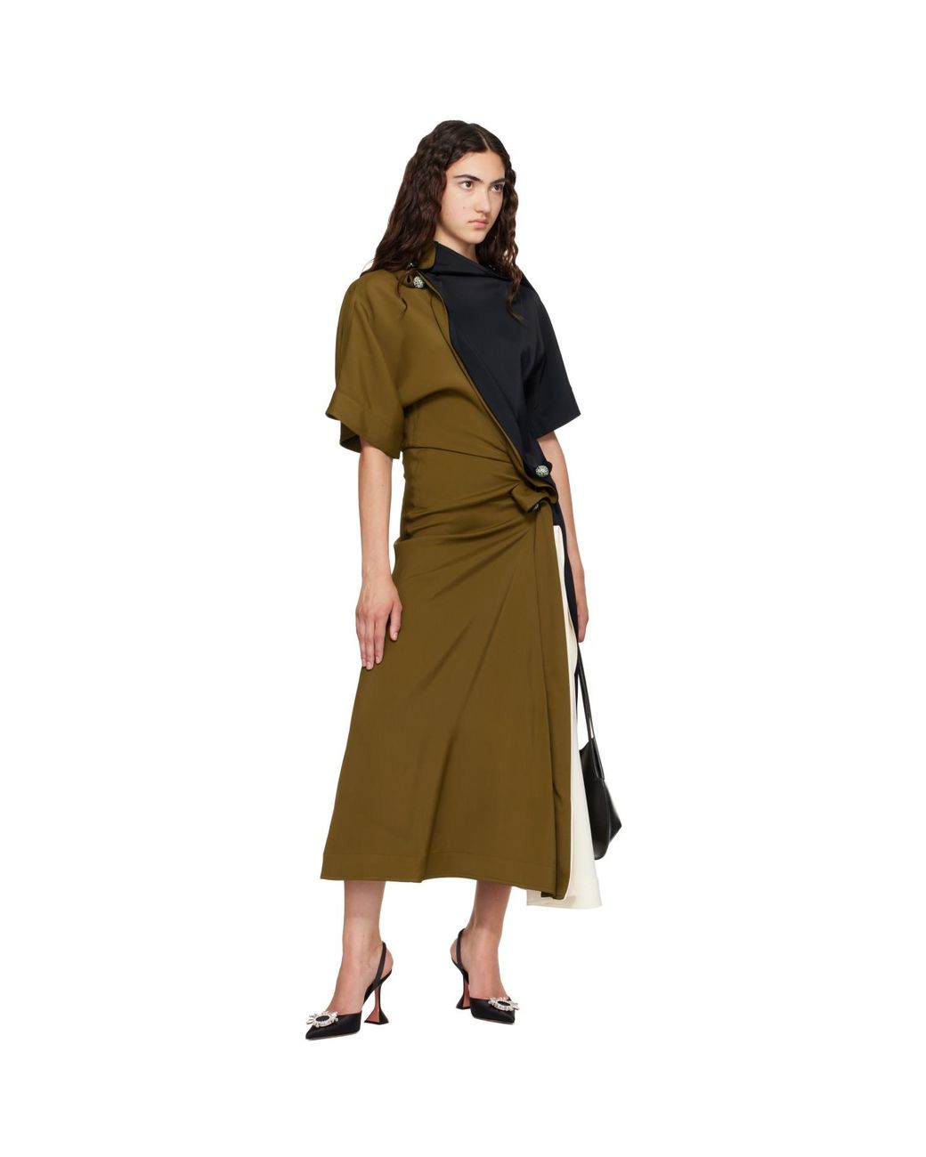 AMINA MUADDI Black Begum Sling 95 Heels