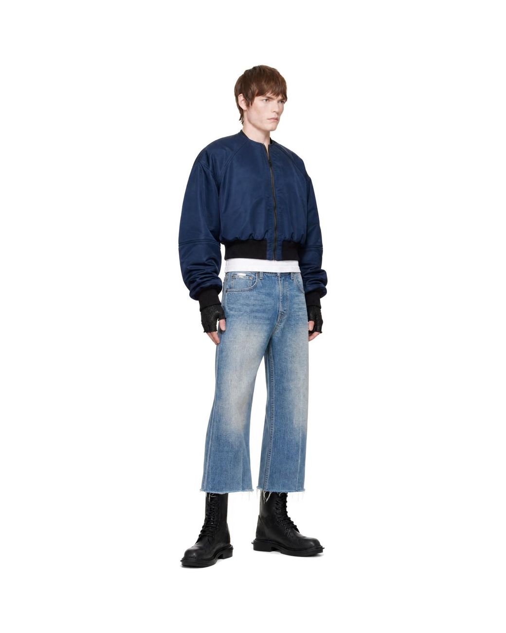 HYACYN Blue Laminim Jacket for men