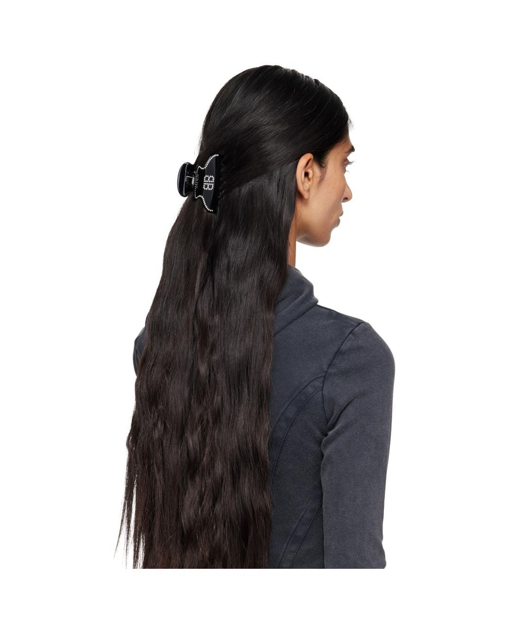 Balenciaga Black Holli 'Bb' Hair Clip