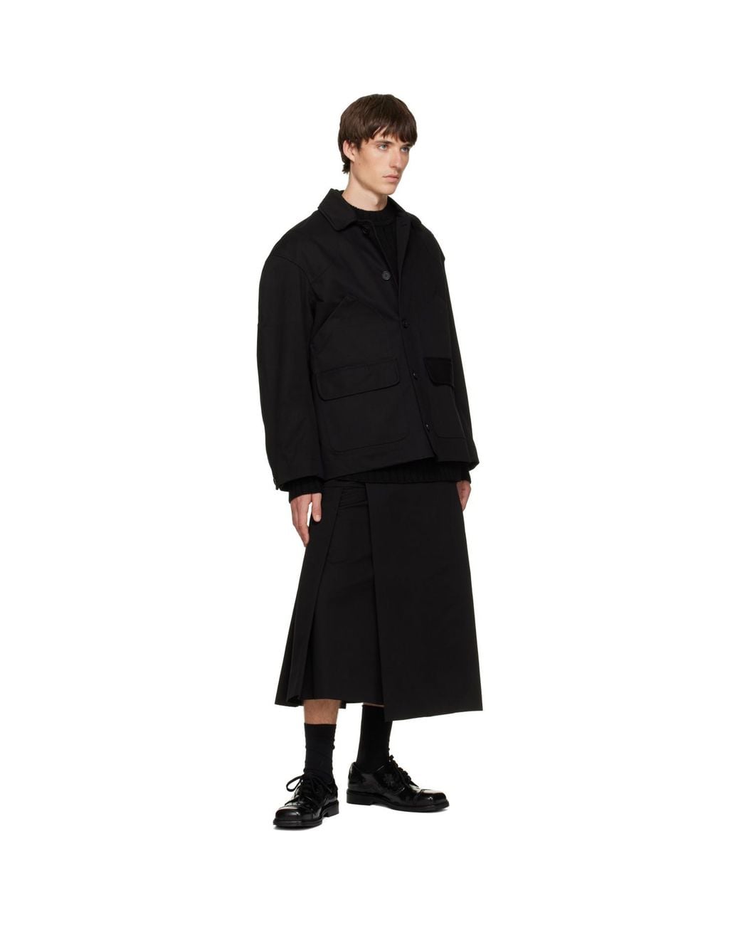 Simone Rocha Black Workwear Field Jacket for men