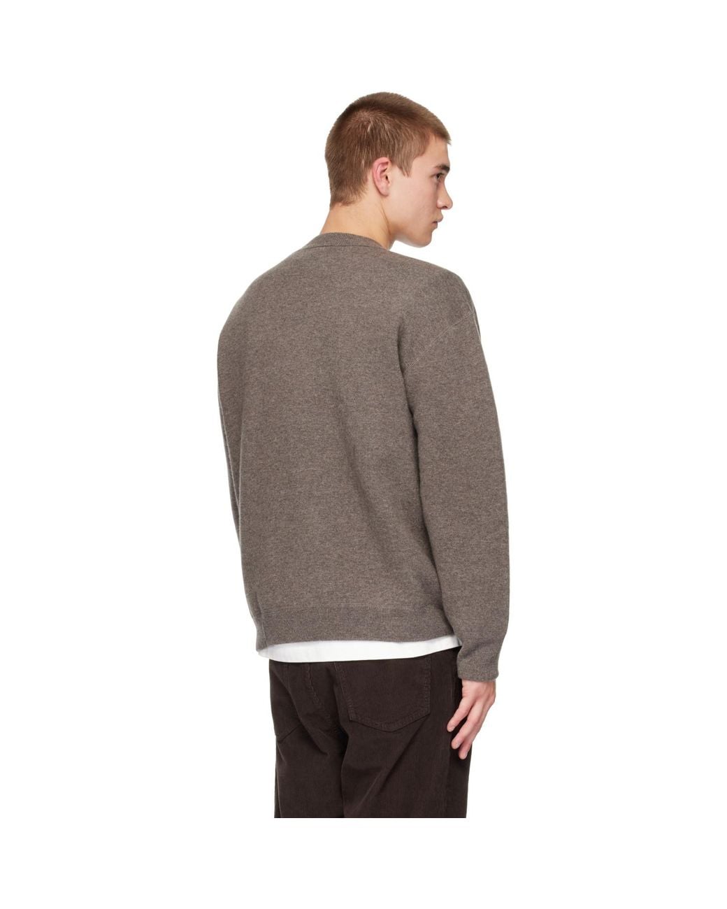 Studio Nicholson Brown Moray Knit Sweater for men