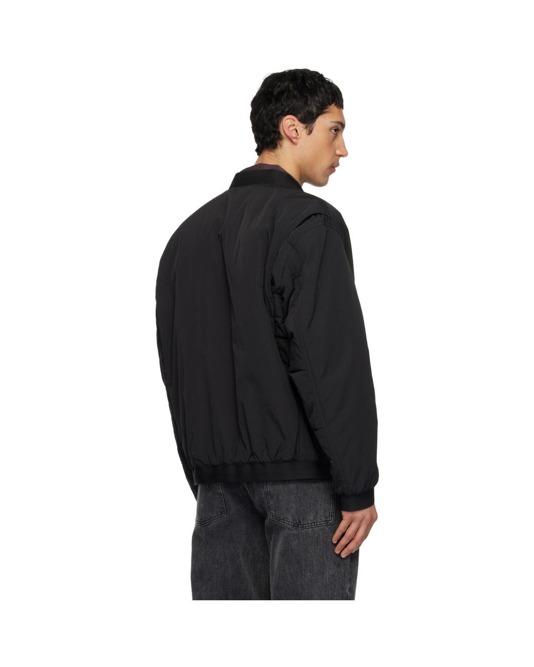 Boss Black Water-Repellent Bomber Jacket for men