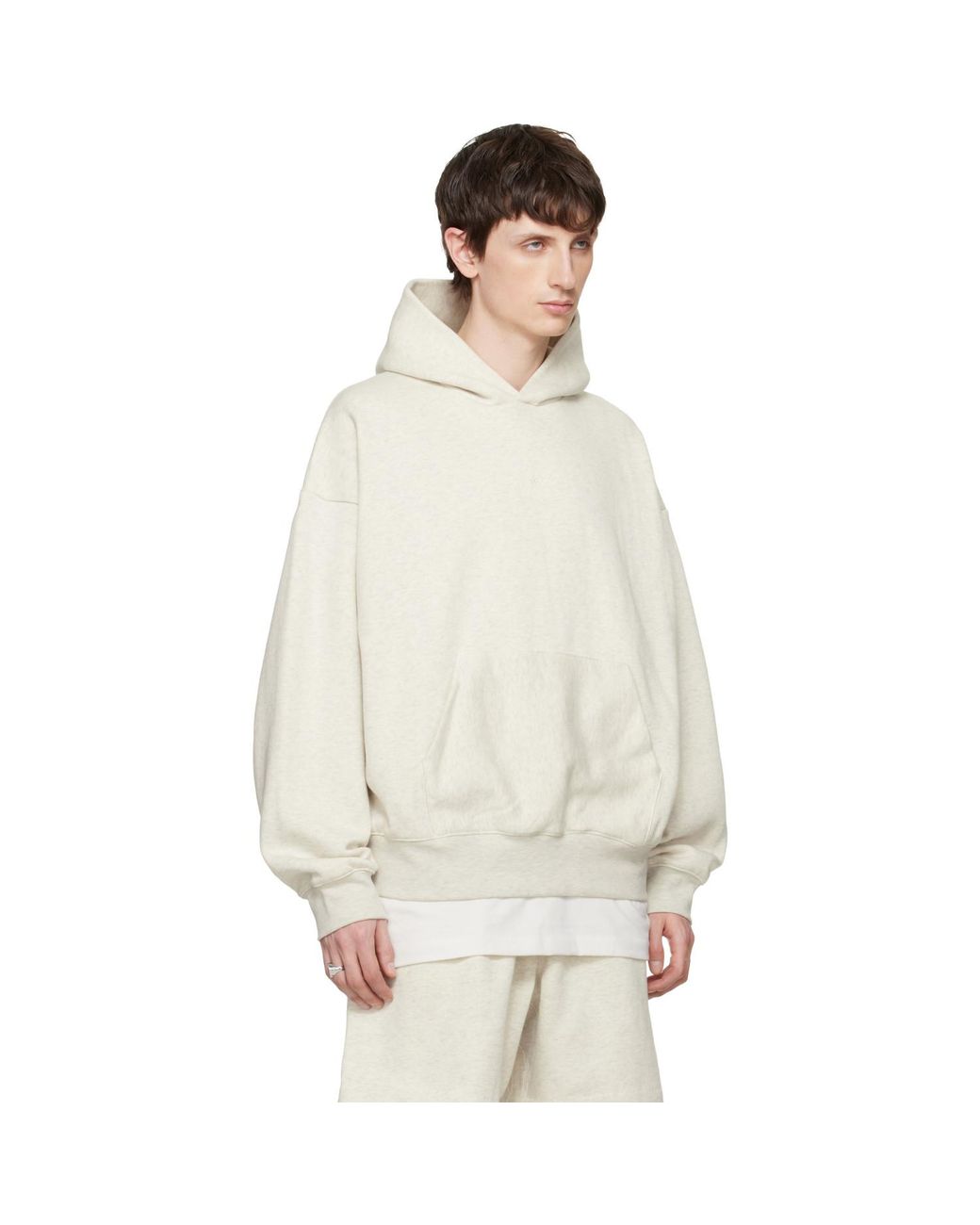 Fear Of God White Signature Classic Hoodie for men