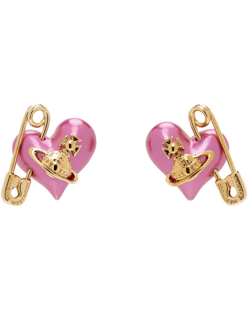 ヴィヴィアン ウエストウッド ピアス Vivienne Westwood Orietta Earrings メタル スワロフスキー グラス パール  ピアス GOLD ゴールド系 - LA MON