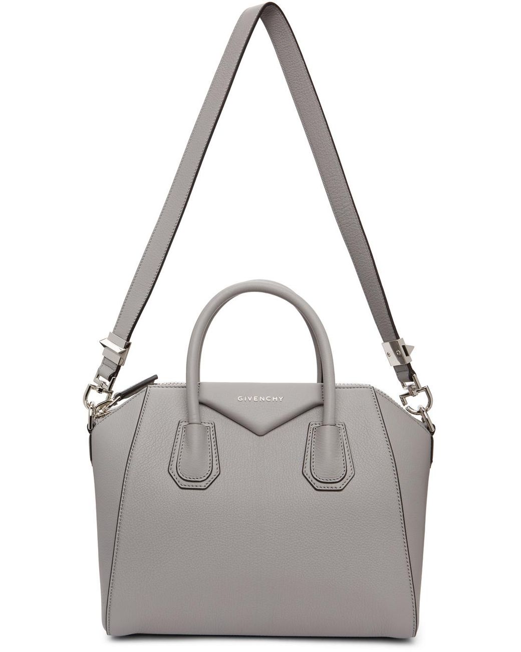 small antigona bolsa in grained leather