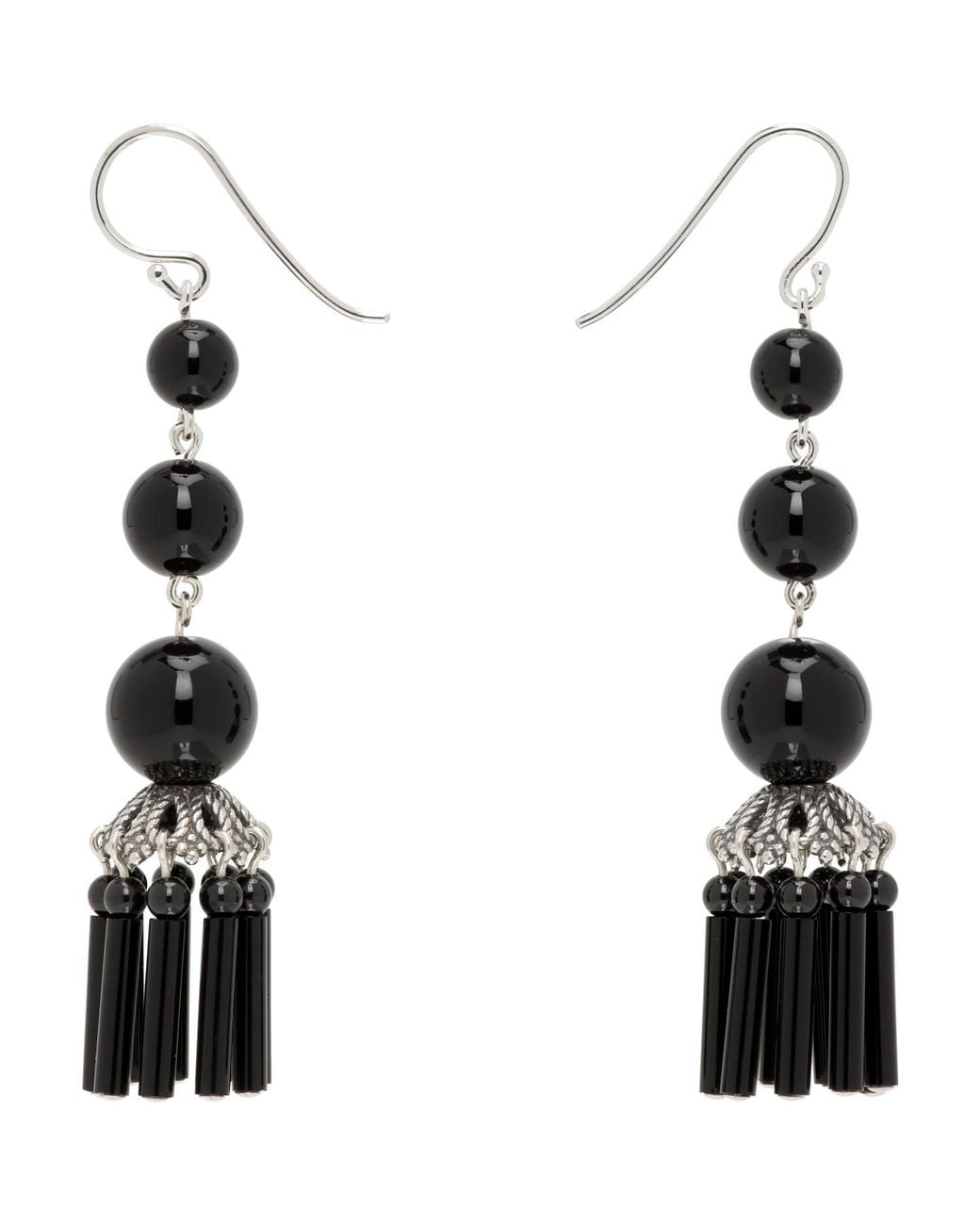 Sophie Buhai Black Triplet Flamenco Earrings