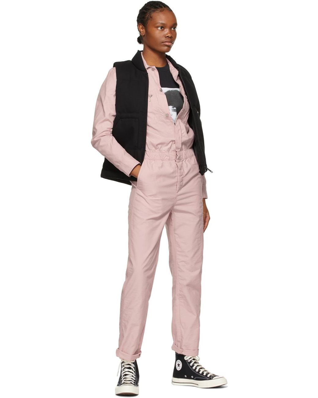 Carhartt WIP Cotton Boiler Jumpsuit in Pink | Lyst