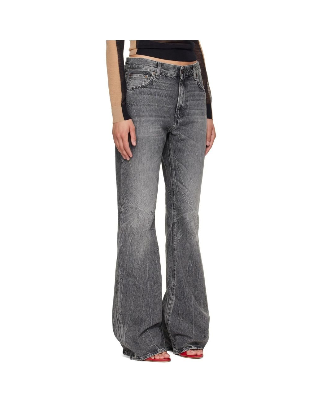 Acne Gray 2025F Fitted Jeans