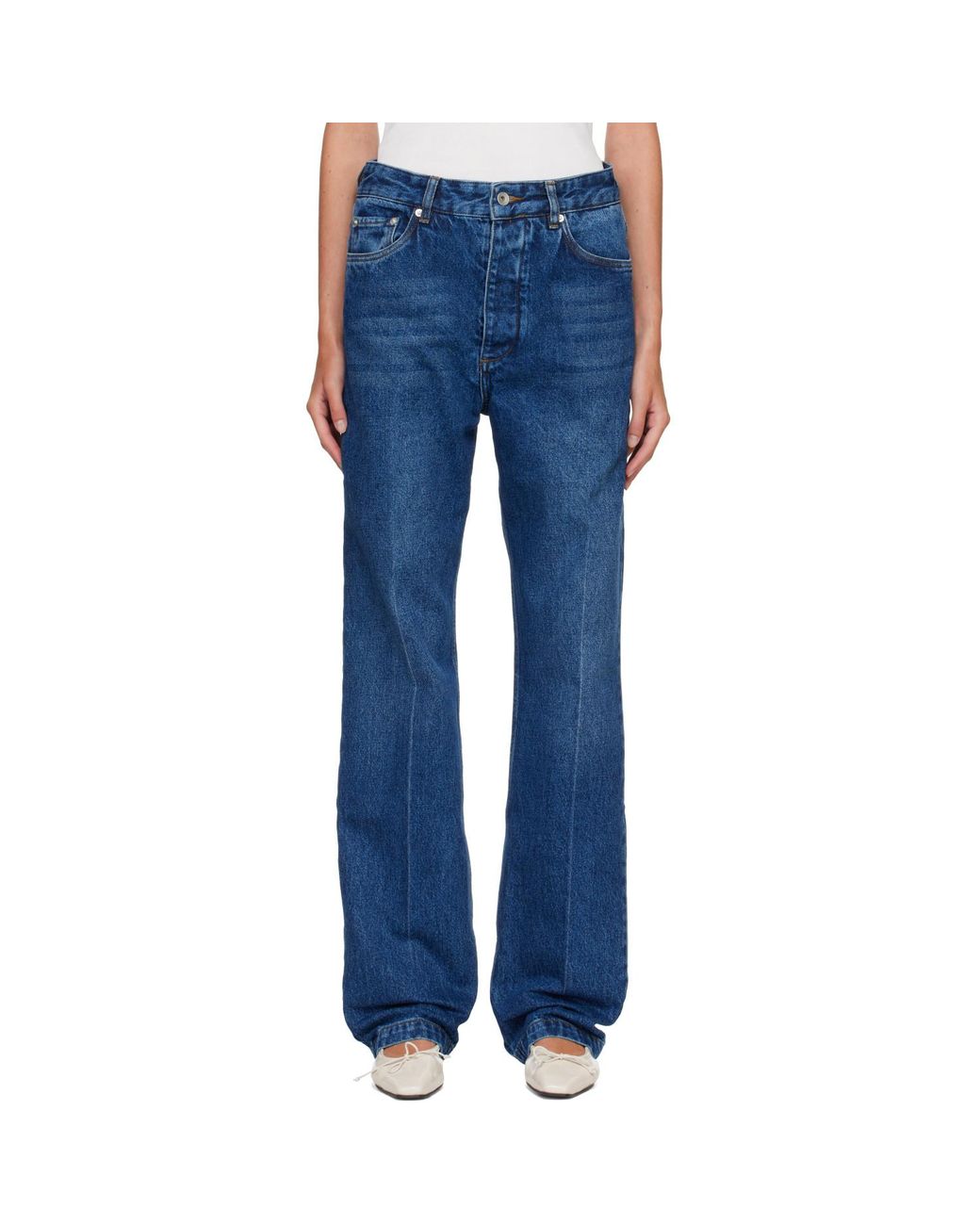 Studio Nicholson Blue Barra Straight Leg Jeans