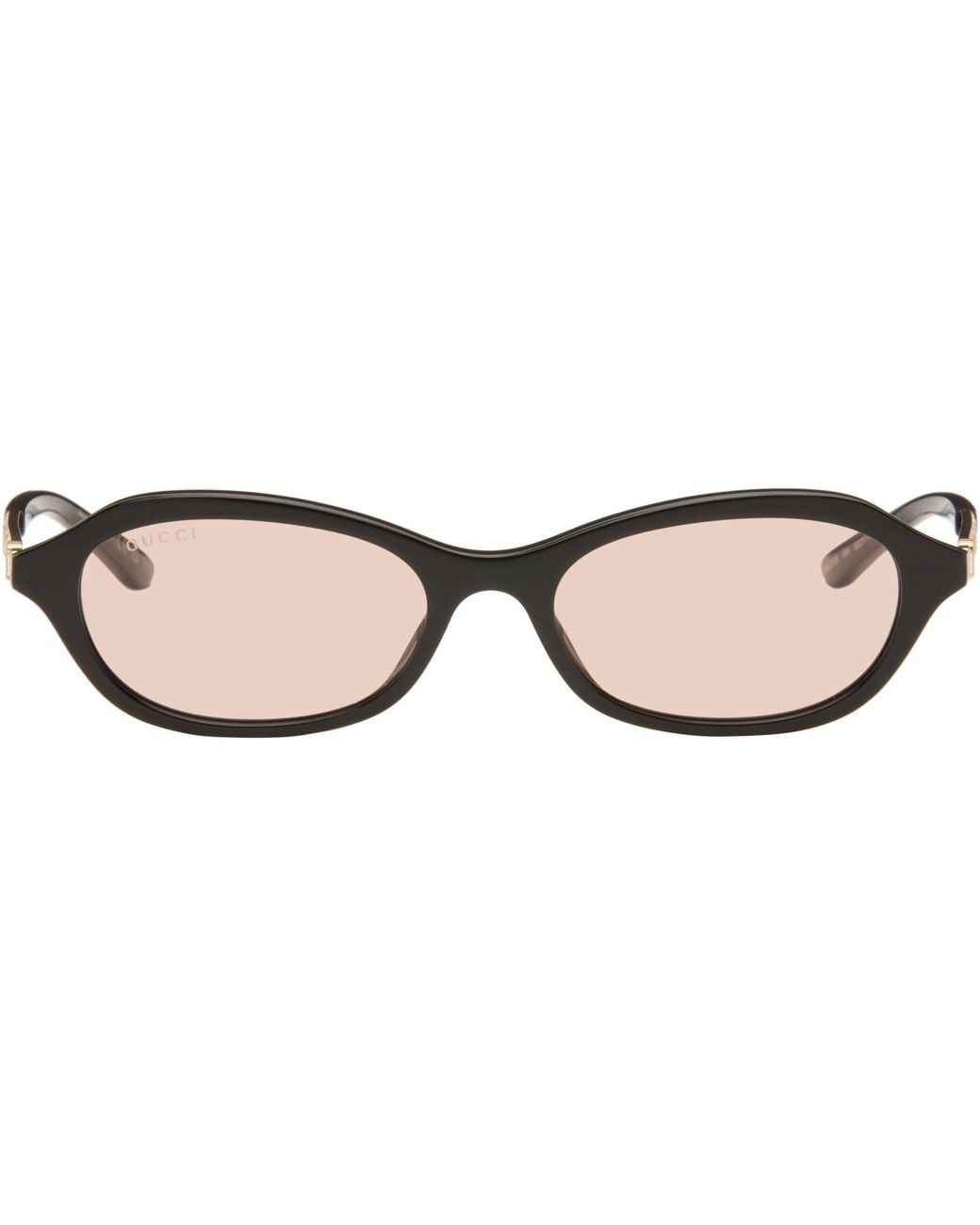 Gucci Brown Oval-Frame Sunglasses for men