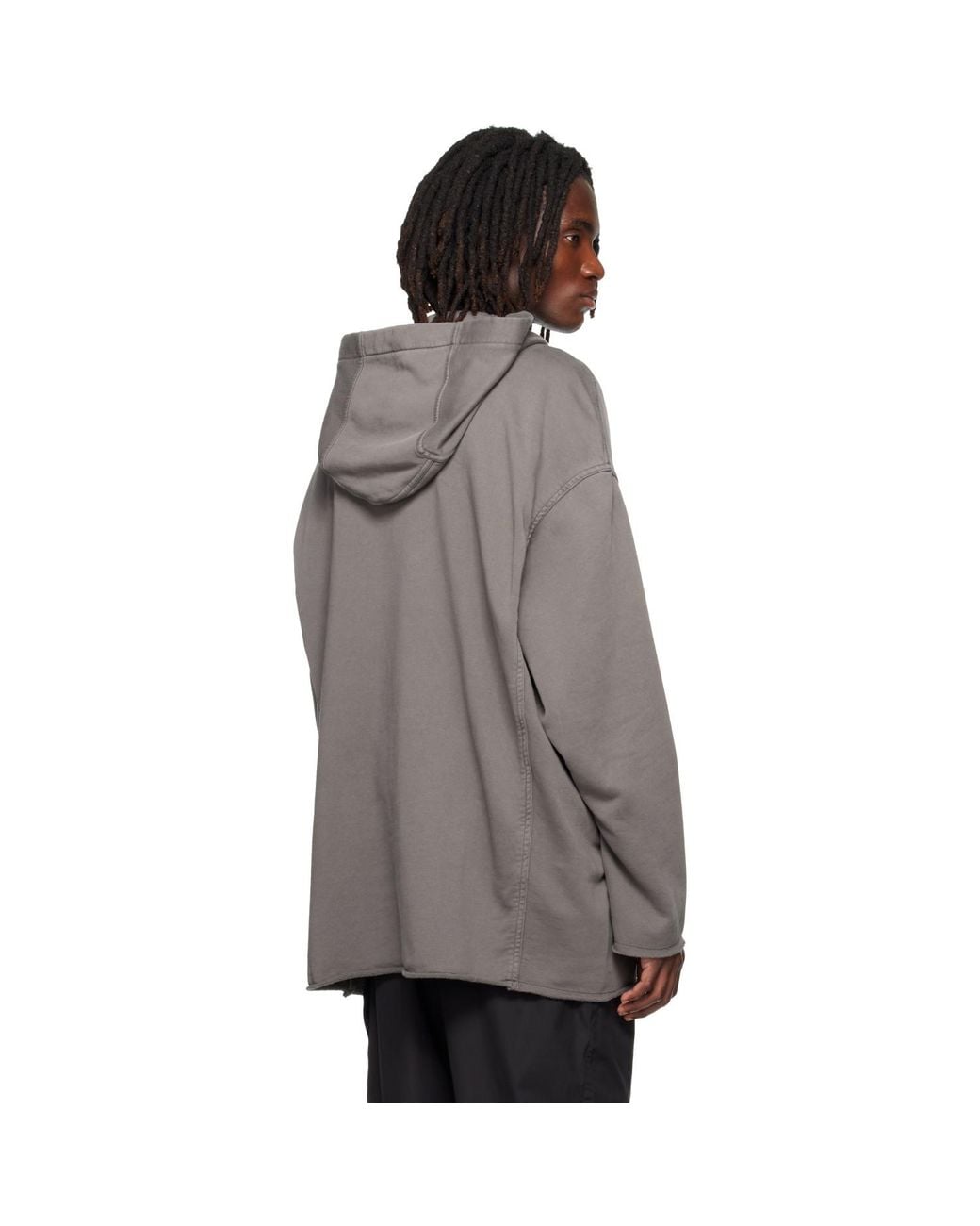 Rick Owens Gray Tower Peter Hoodie for men