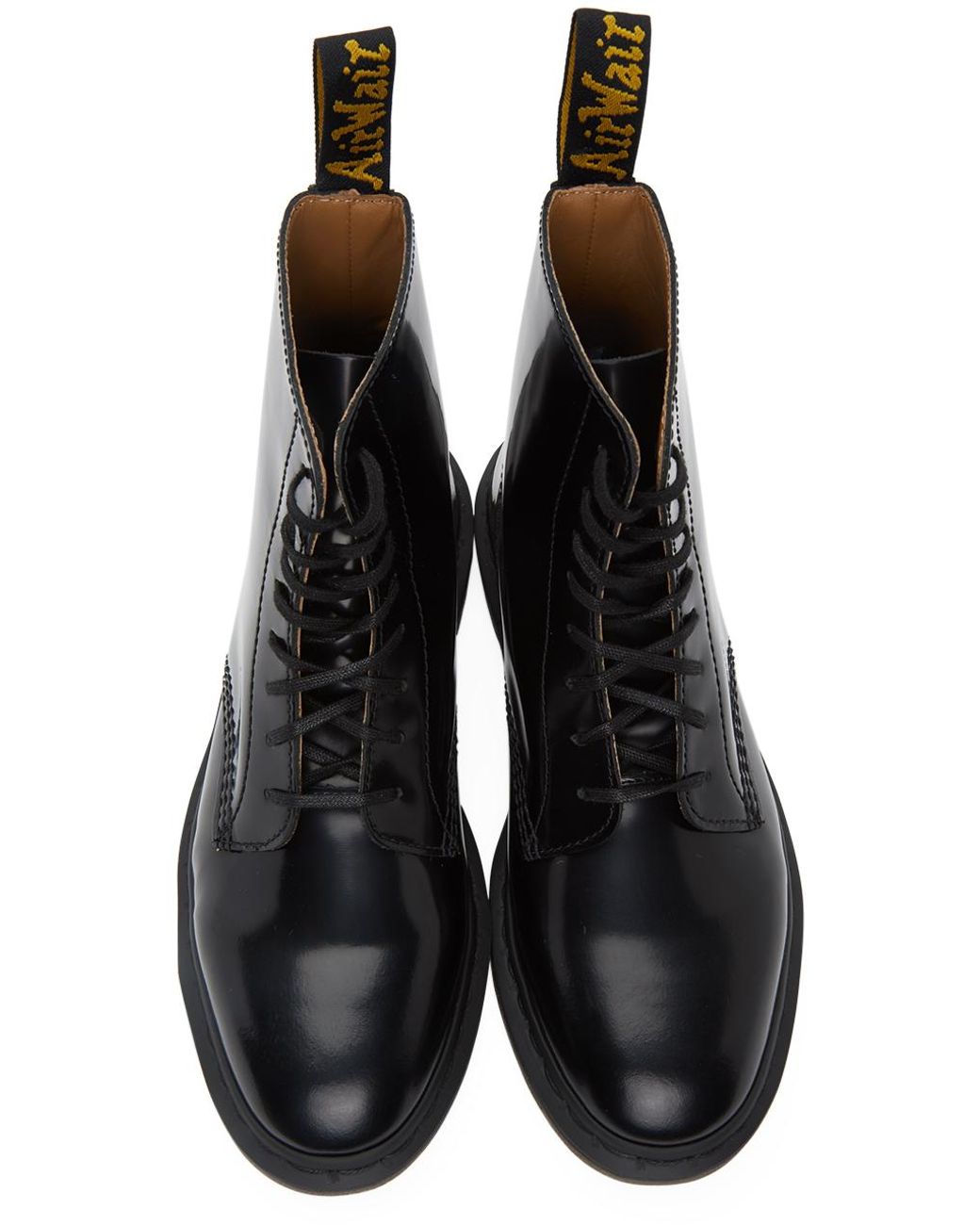 Dr. Martens Winchester Ii Polished Smooth Leather Lace Up Boots in Black  for Men | Lyst