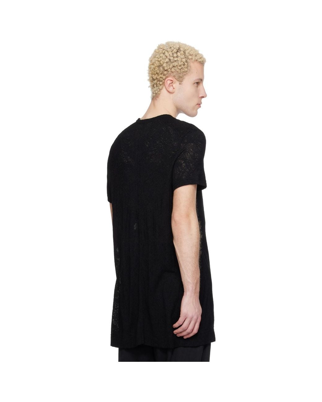 Julius Black Flare T-Shirt for men