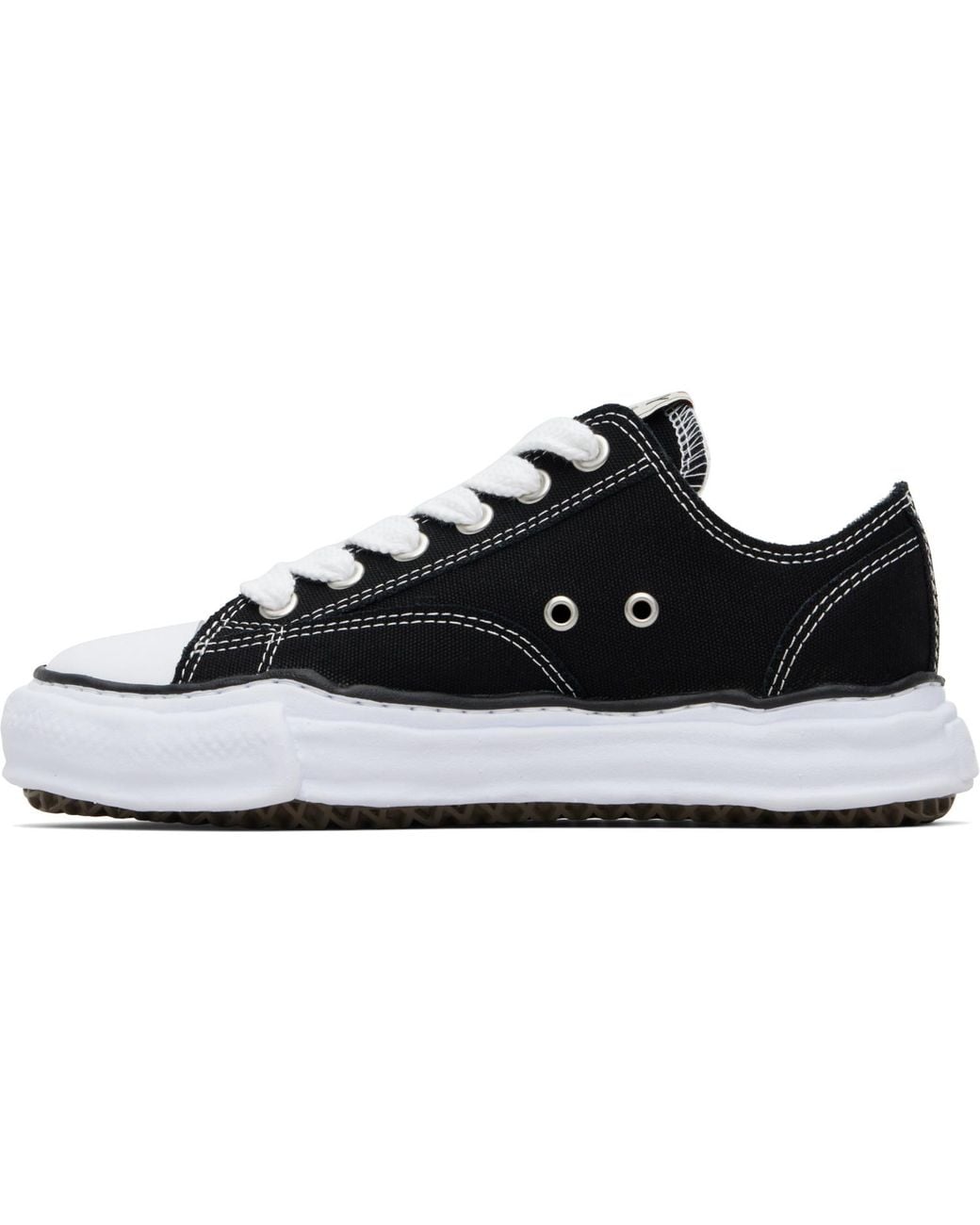 Maison Mihara Yasuhiro Black 'Peterson' Og Sole Canvas Low-Top Sneakers for men
