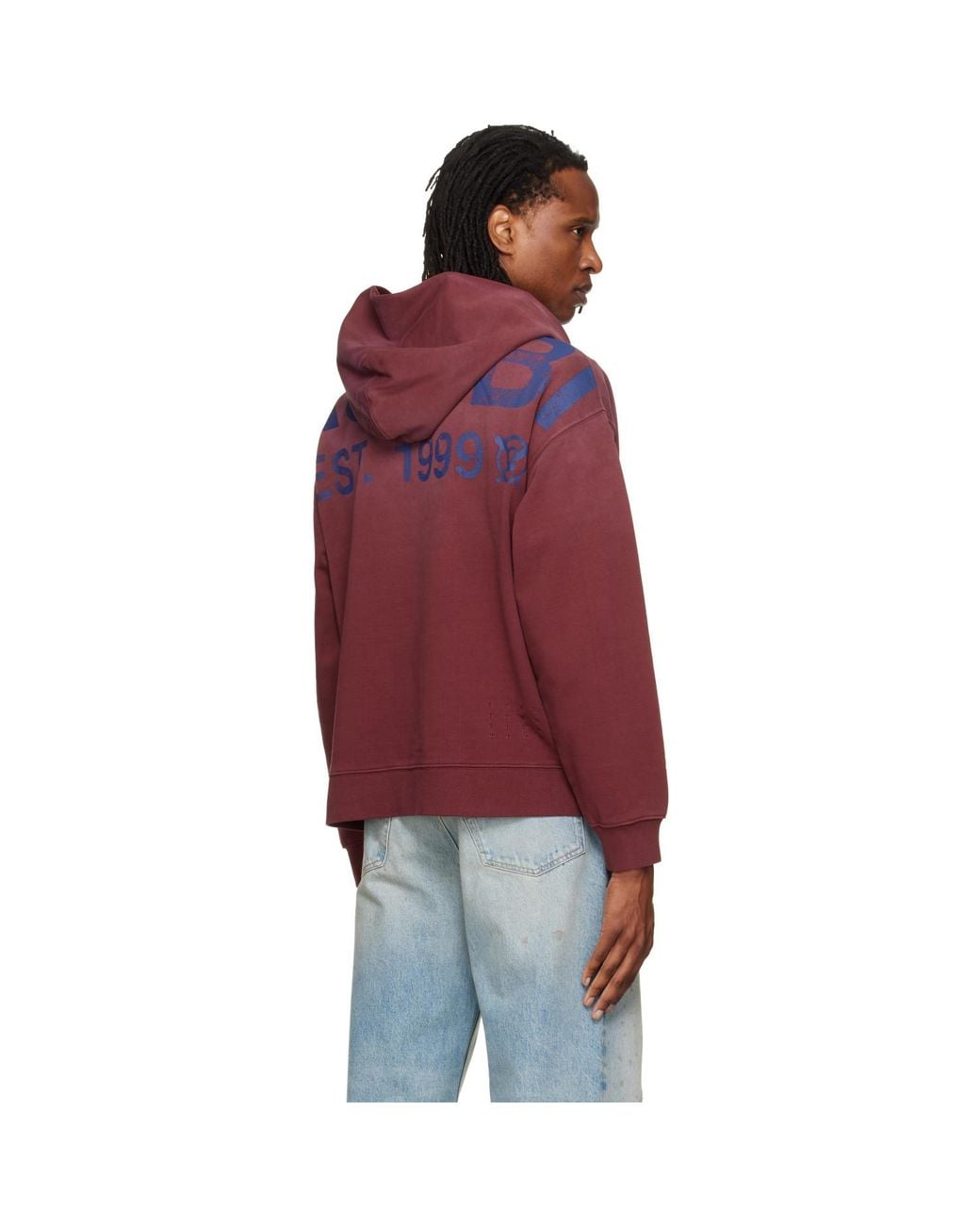 Ksubi Red Ekcess Zip Hoodie for men