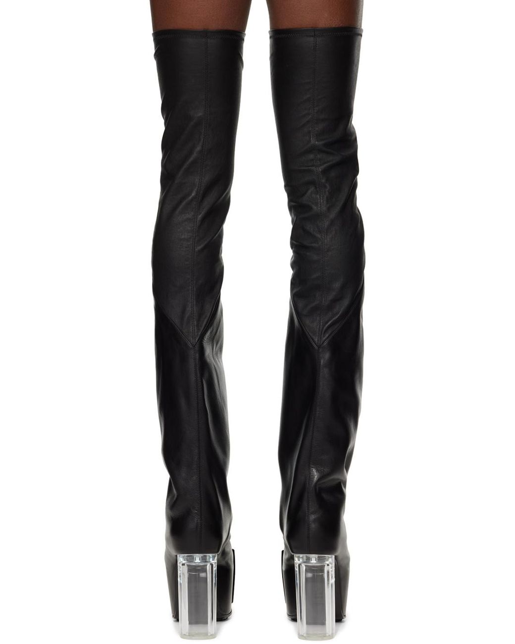 【正規品】Rick Owens ブラック Porterville Flared Kiss ブーツ メンズ Rick Owens Porterville Fla Kiss 45 ブーツ ブラック | Lyst