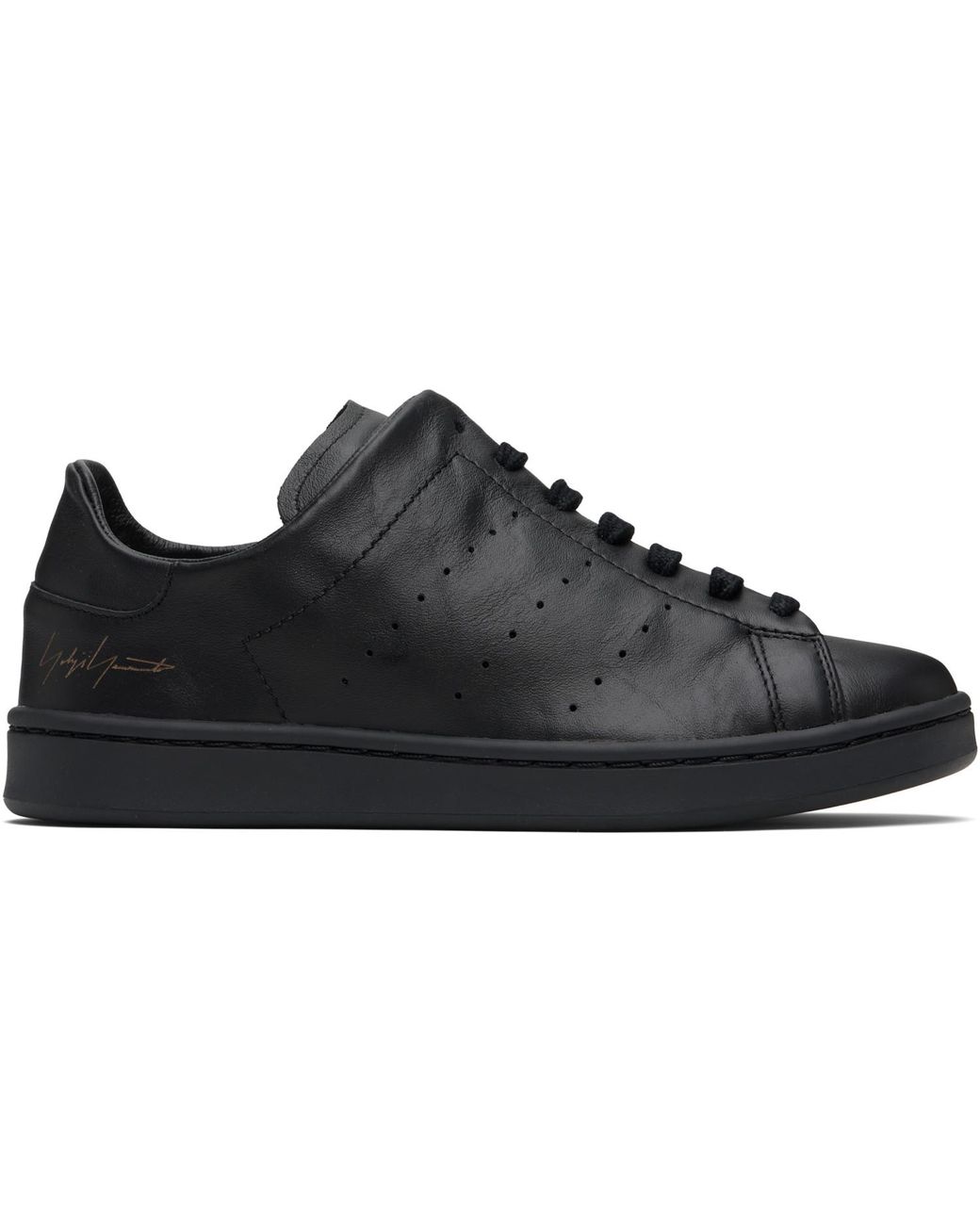 Y-3 Black Diagonal Stan Smith Sneakers for men