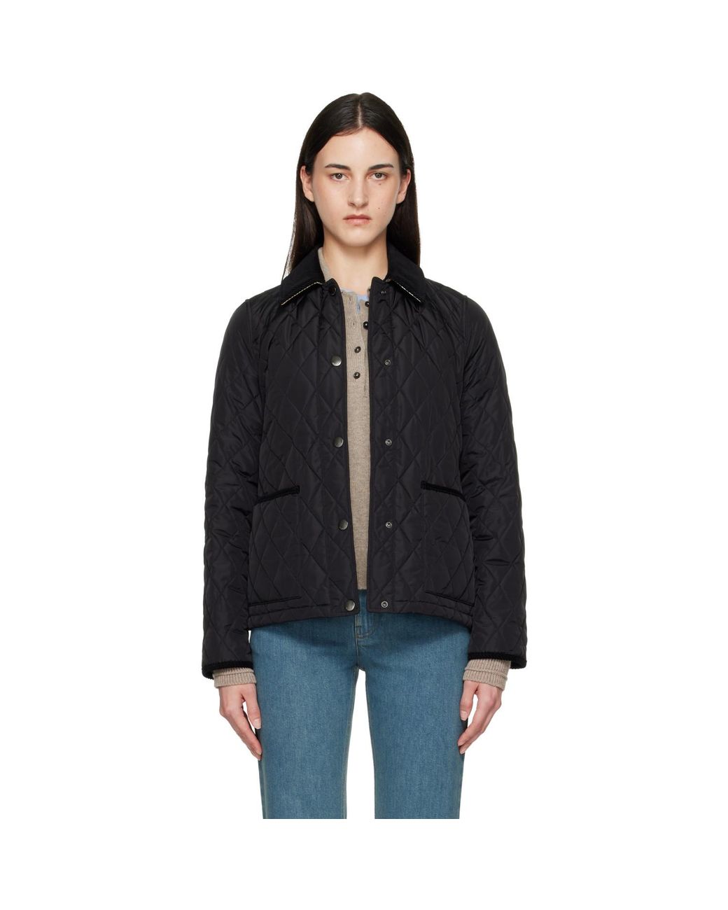 Burberry Black Quilted Nylon Jacket