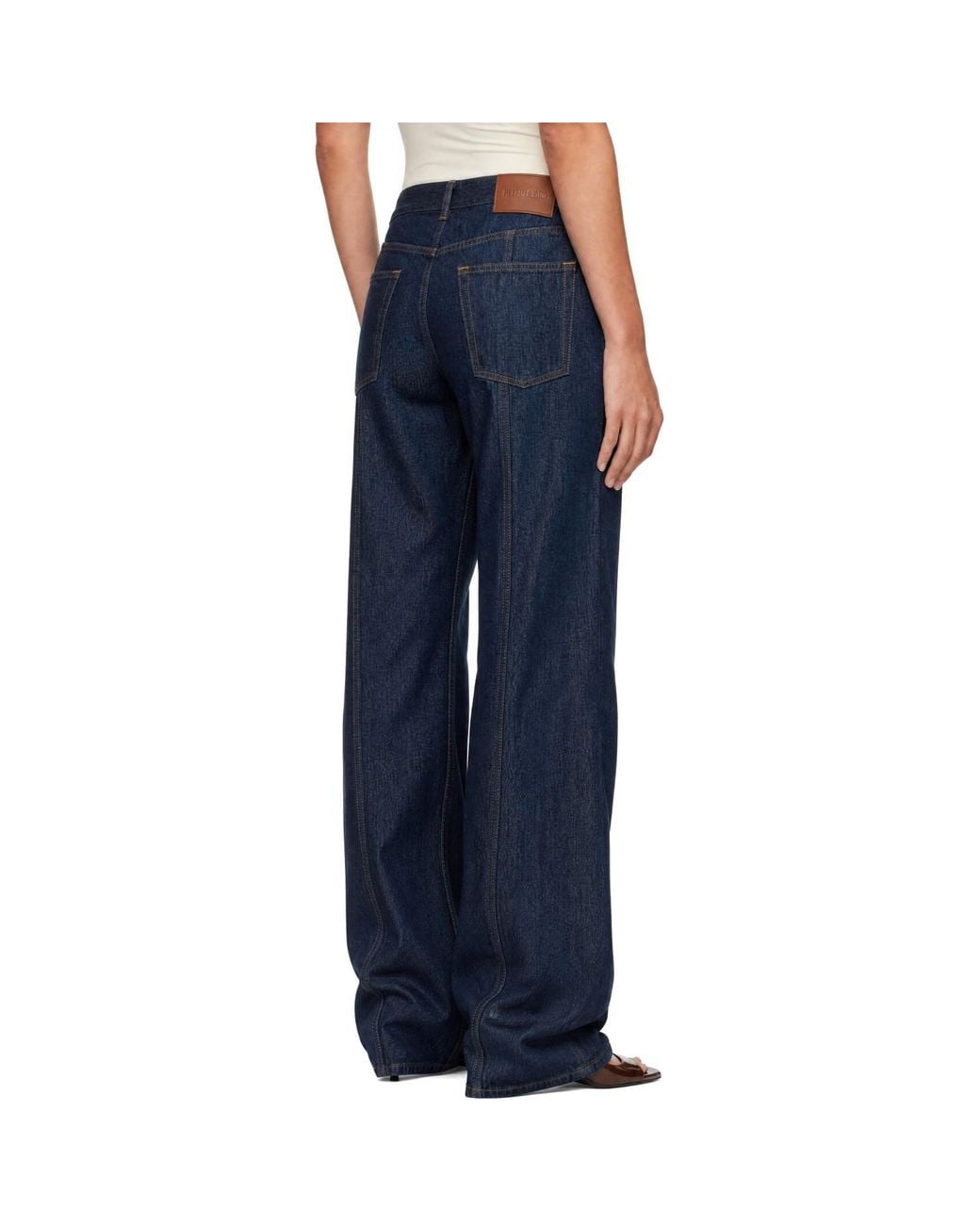 Helmut Lang Blue Saddle Jeans