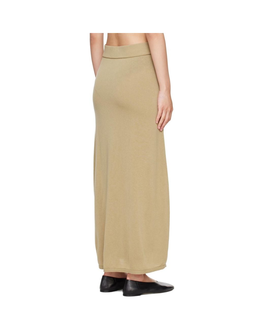 Totême  Natural Long Knit Maxi Skirt