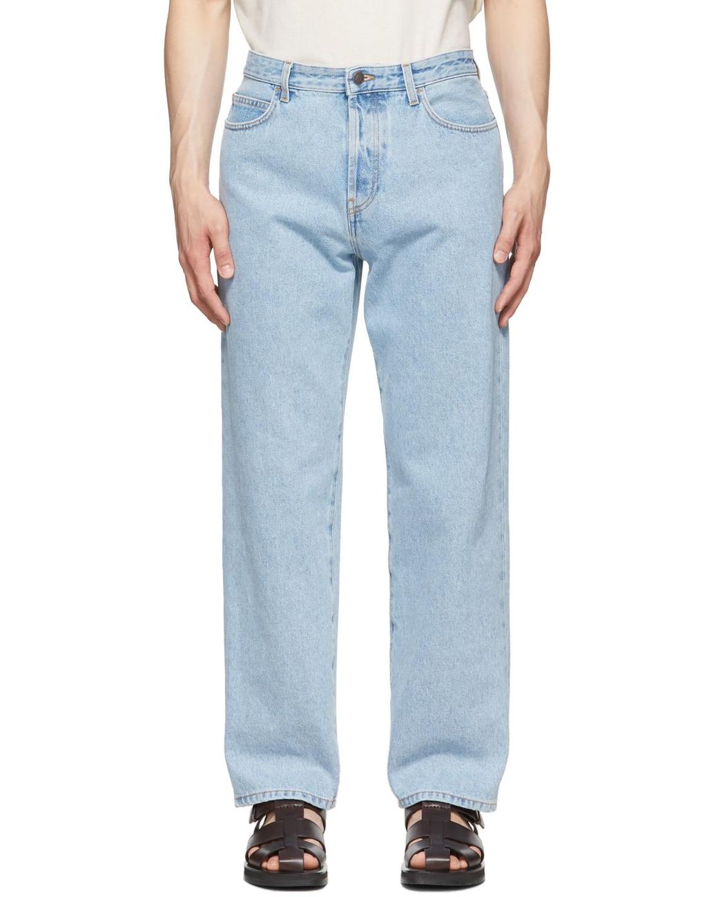 ザロウ ブルーデニム ジーンズ パンツ THE ROW ストレート デニム