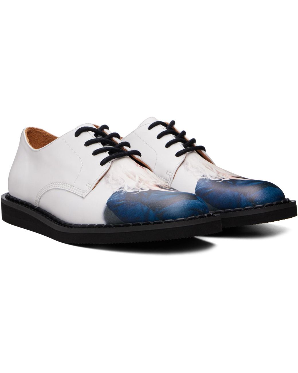 Undercover White George Cox Edition 4 Eyelet Derbys for men