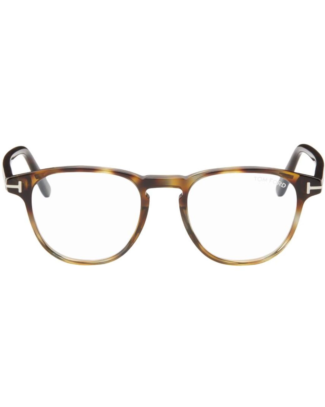 Tom ford round outlet tortoise shell glasses