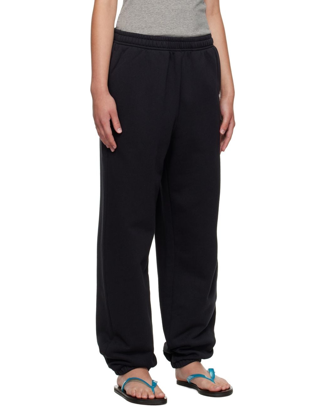Acne Black Cotton Sweatpants