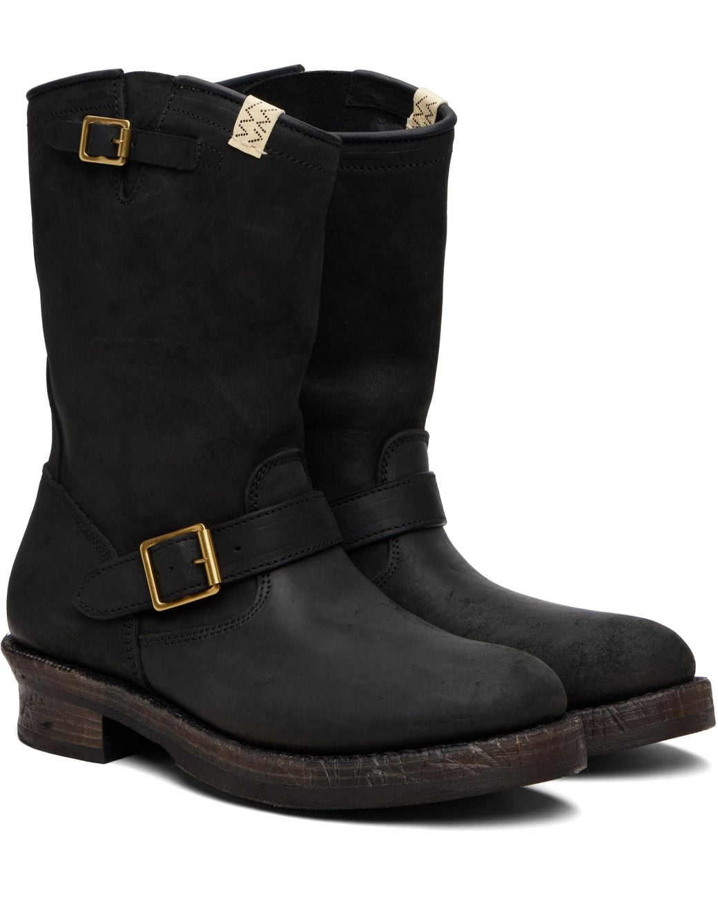 Visvim Black T.W.O. Folk Boots for men