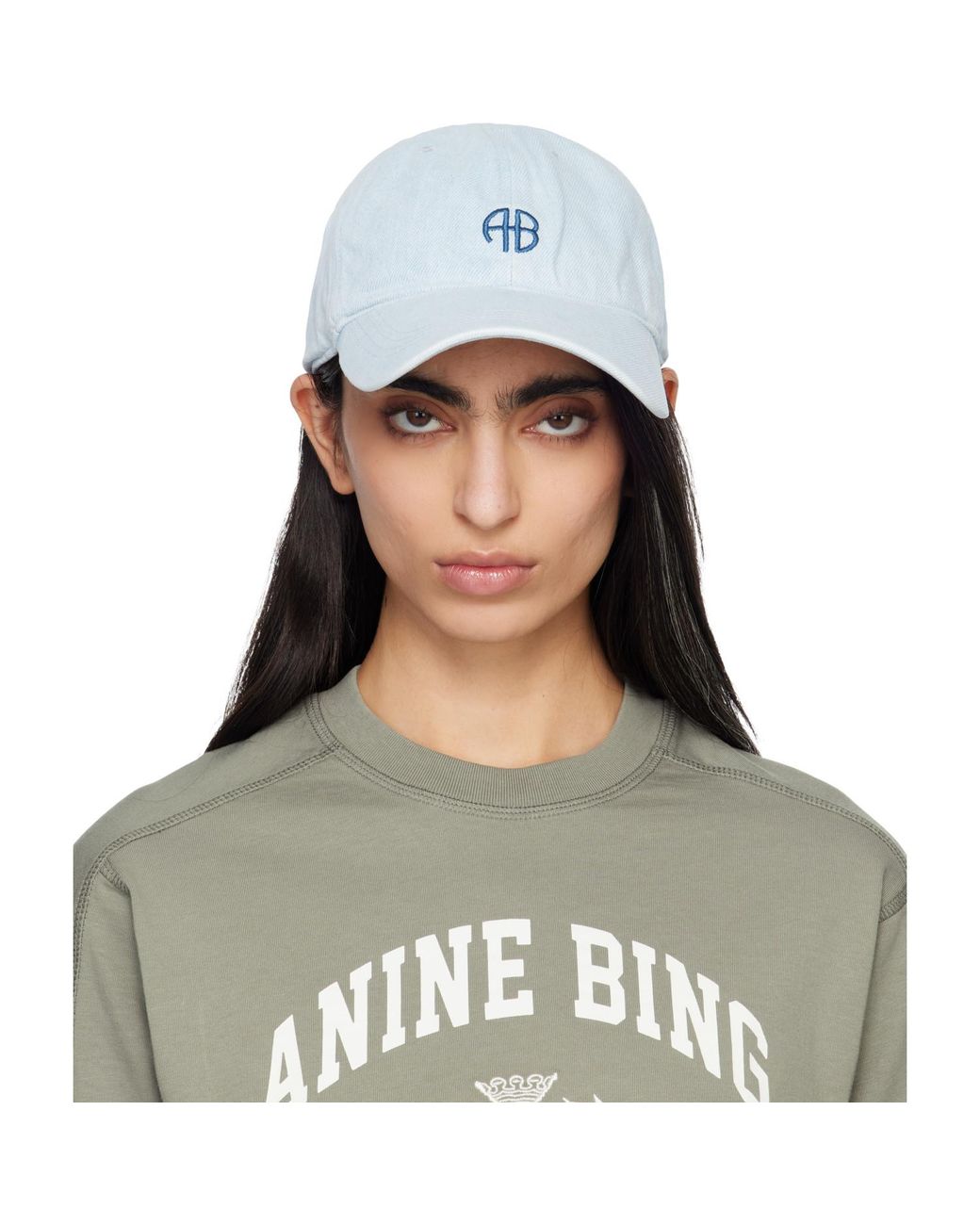 Anine Bing Green Jeremy Baseball Cap
