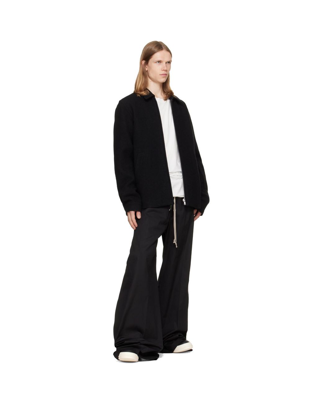 Rick Owens Blue Tower Jumbolaced Geobasket Sneakers for men