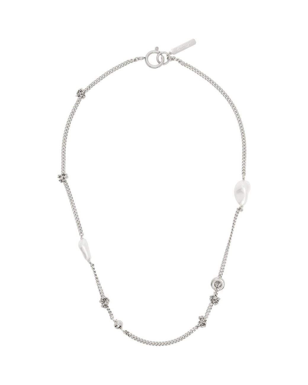 Justine Clenquet Metallic Liam Necklace for men