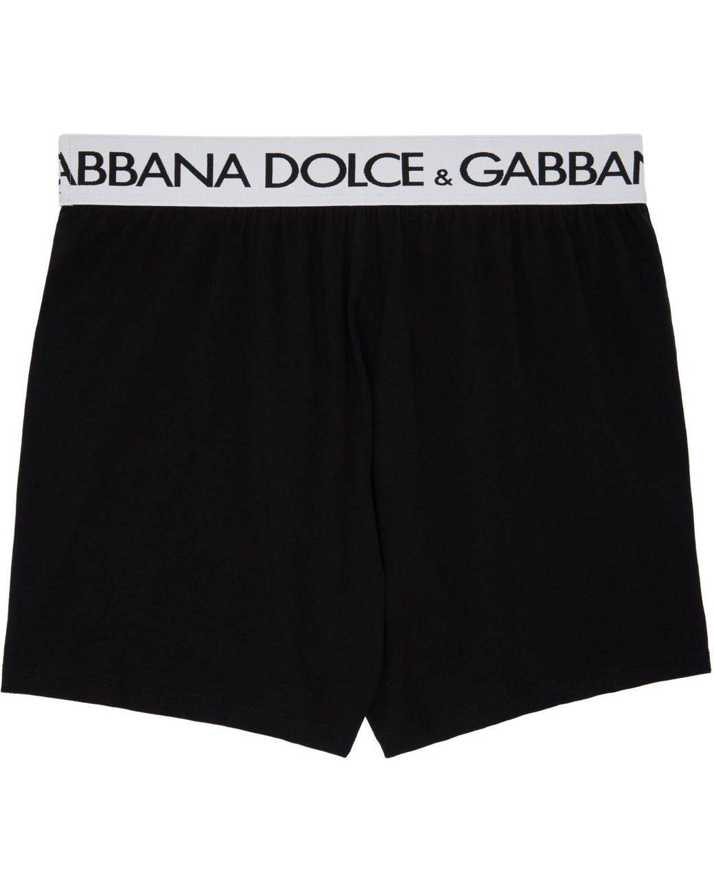 Dolce & Gabbana Black Two-Way-Stretch Long-Leg Boxers for men
