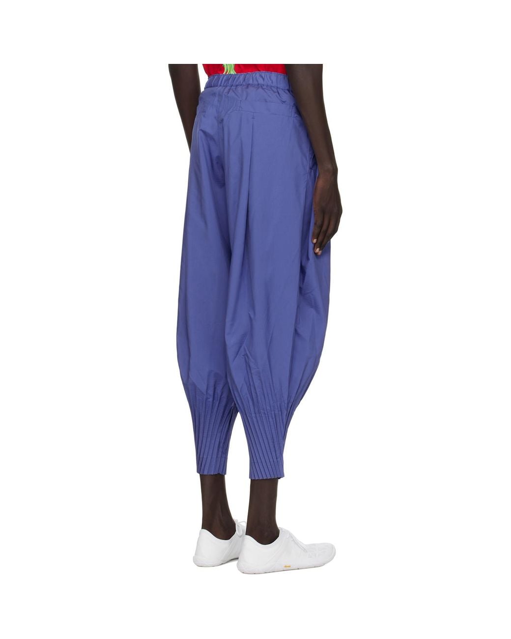 Homme Plissé Issey Miyake Cascade Trousers in Blue for Men | Lyst