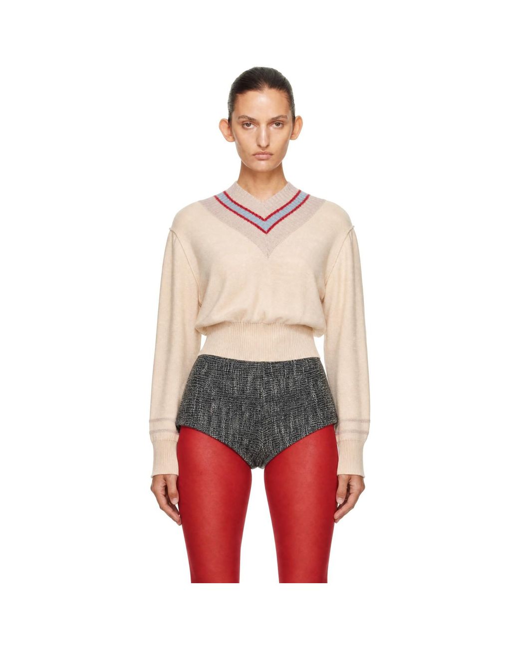 Pull Nora À Col En V KNWLS en coloris Red