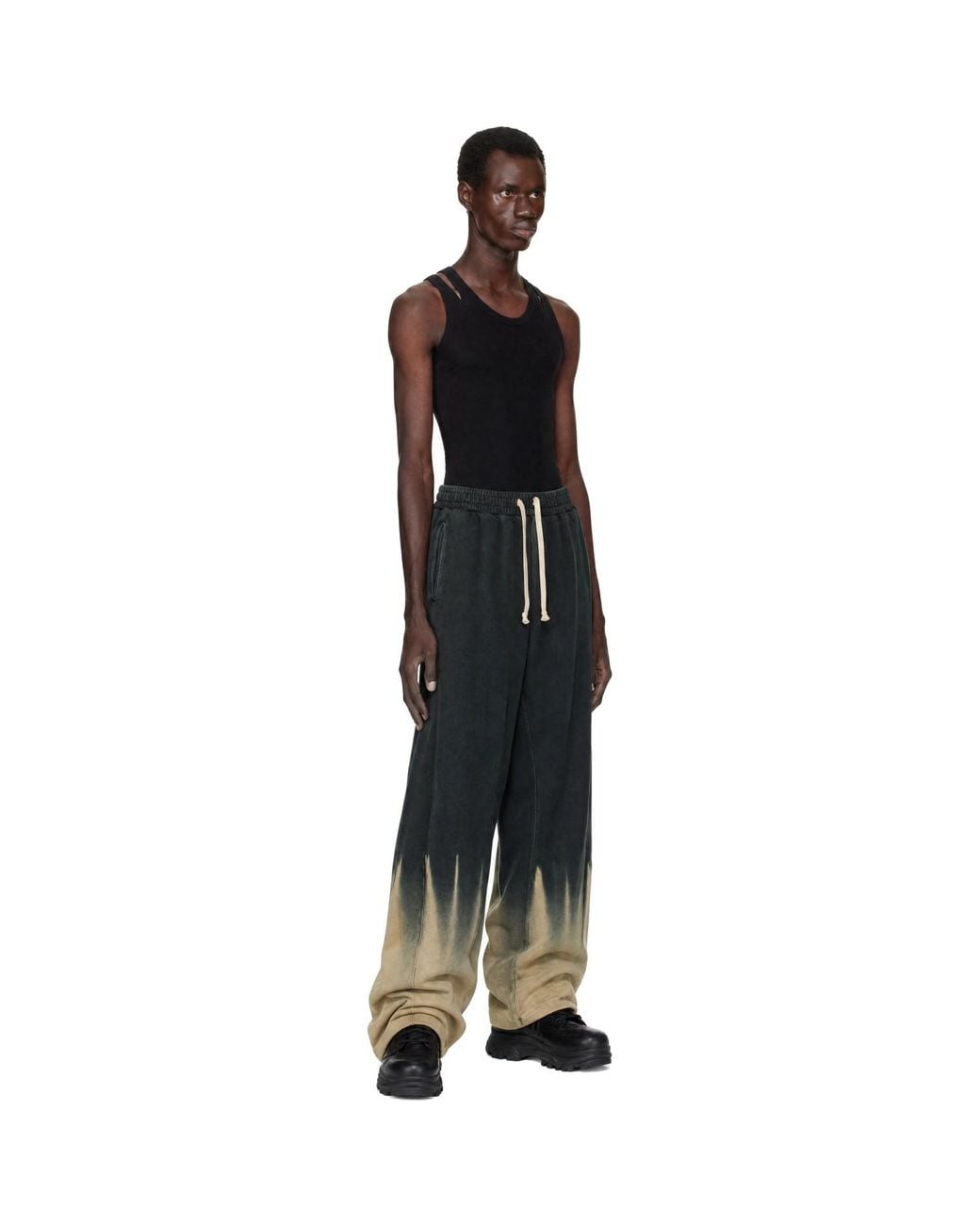 RIVINGTON roi Rebis Black Dark Country Faster Flight Sweatpants for men