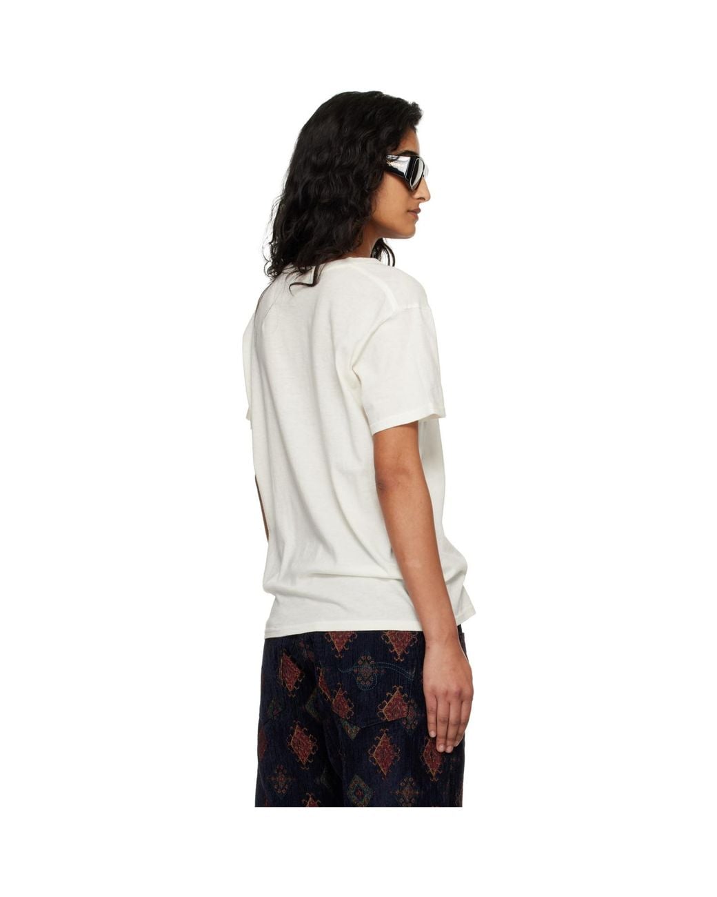 R13 White Off- 'Baby Girl' T-Shirt