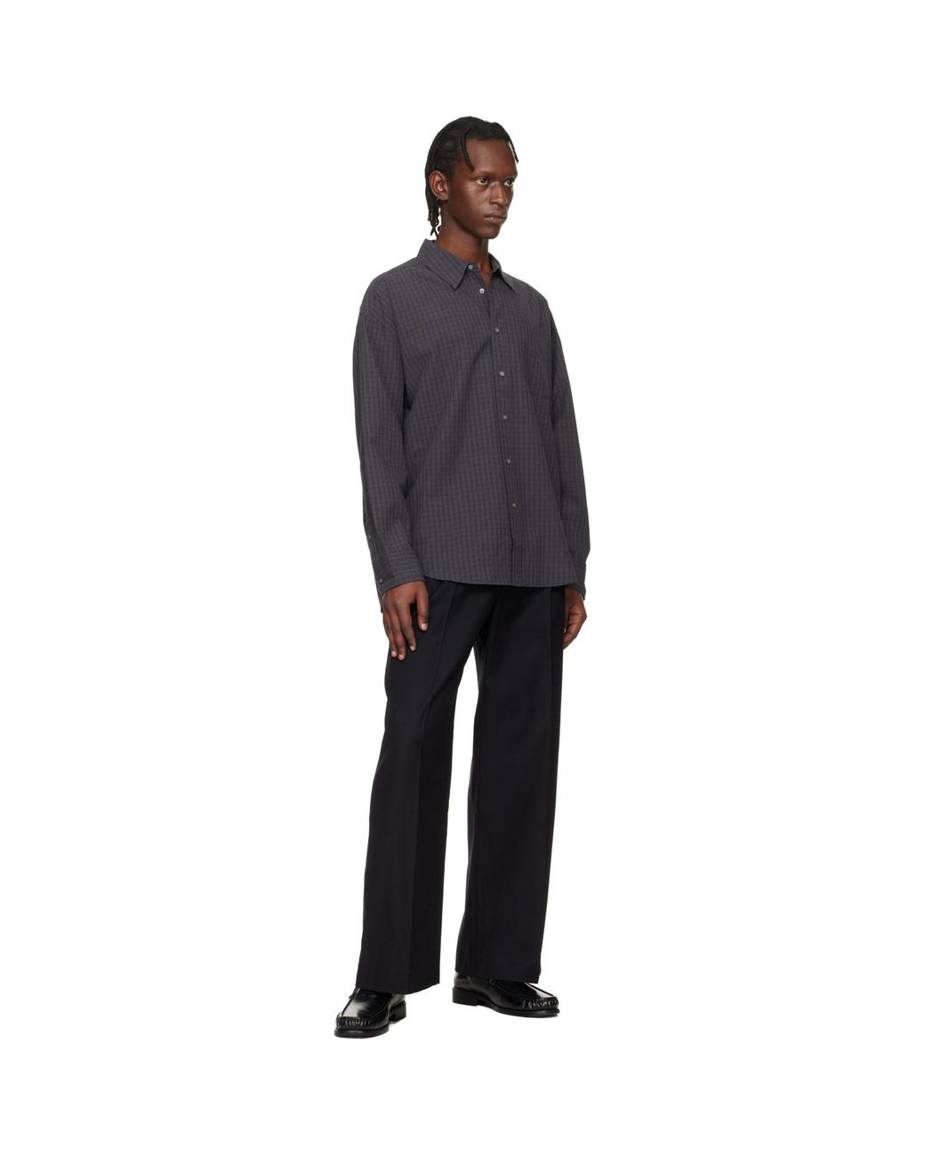 Hope Black Loose-Fit Trousers for men